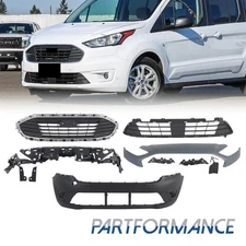 Fit For 2019-2022 Ford Transit Connect Front Bumper Grille Kit w/o Fog Lamp Hole