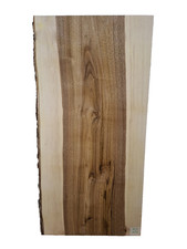 1x Nussbaum Bohle Brett Baumkante Epoxid Holz Riss Waschtischplatte Walnuss