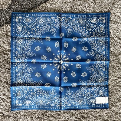 100% Authentic Chrome Hearts Navy Silk Bandana Brand New | eBay