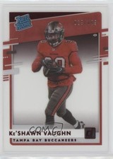 2020 Panini Chronicles Clearly Donruss Rated Rookie Red /199 Ke'Shawn Vaughn uk2