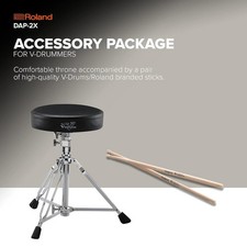 Roland Drum Stool and drumsticks V-Drums Accessory Package DAP-2X