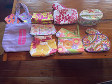 Lot of 14 Clinique Mixed Color Cosmetic Bag/Pouch/Travel Case with Zipper