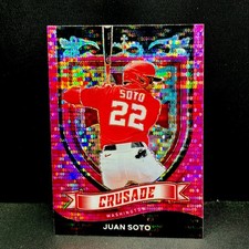 2021 Panini Chronicles - Juan Soto #18 Crusade Pink Pulsar - Washington National