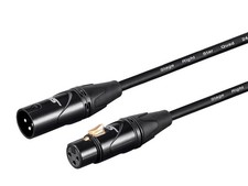 Monoprice Starquad XLR Microphone Cable - 15ft - Black  XLR-M to XLR-F, 24AWG