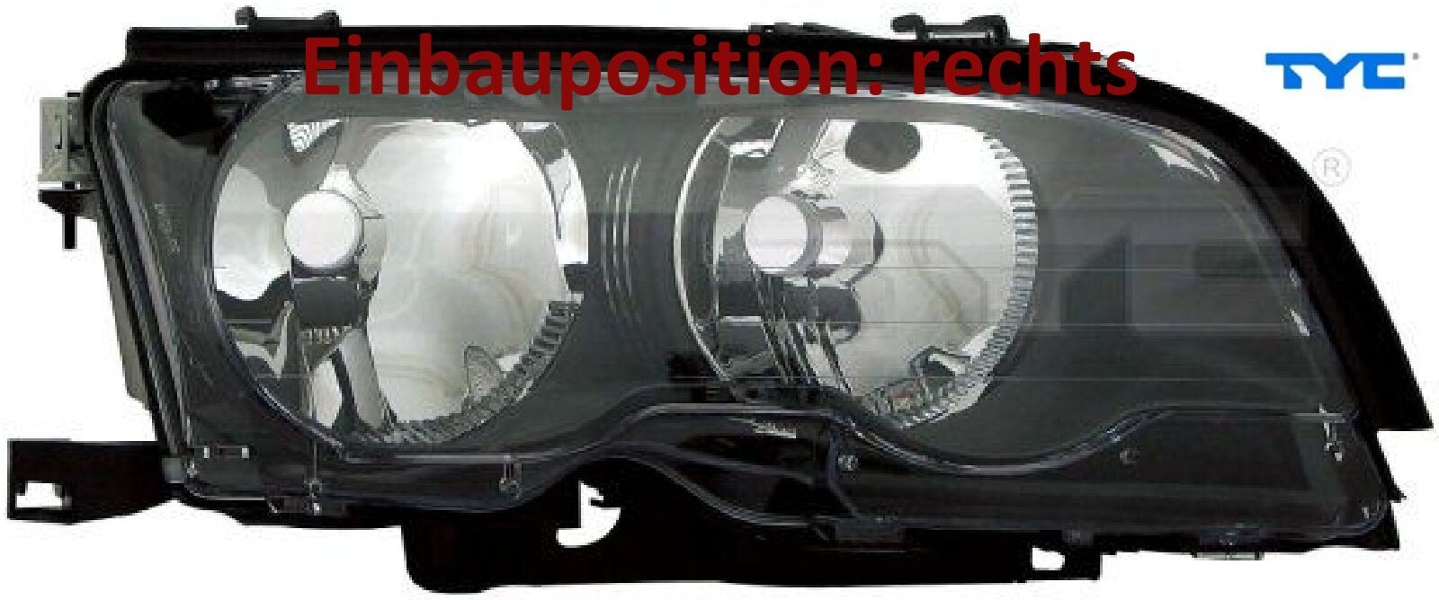 TYC 20-0325-01-2 Scheinwerfer Rechts für BMW 3 E46 12.97-09.01 - Bild 3