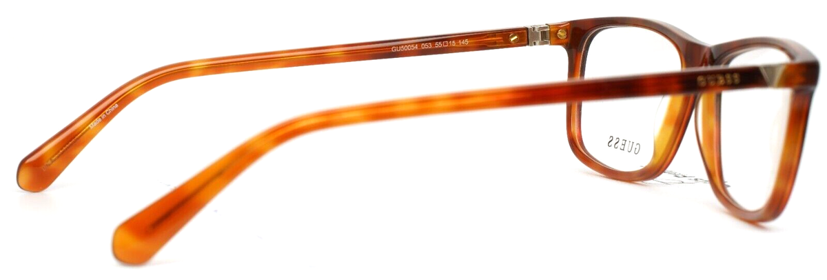 GUESS GU50054 053 Blonde Havana Mens Rectangle Eyeglasses 55  display picture 1