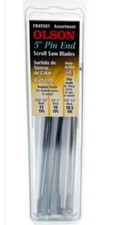 Olson 5 in. Carbon Steel Scroll Saw Blade Set 18.5 TPI 18 pk FR49501