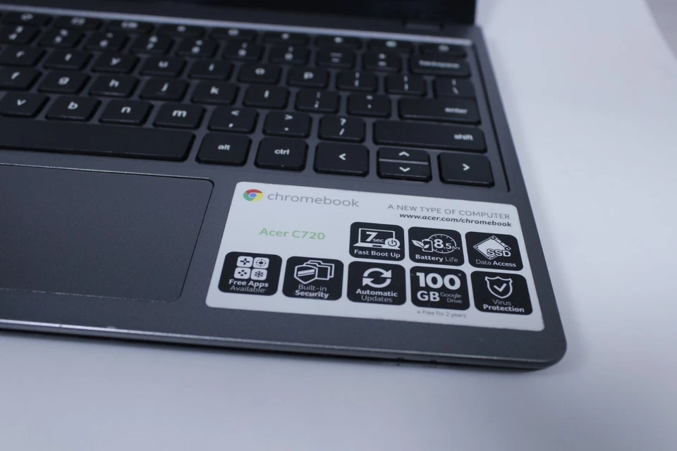 GENUINE ACER CHROMEBOOK C720 11.6INCH ZHN 34054 GO 1aii GOOGLE (MISSING OS) - Image 4 of 4