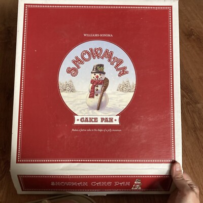 Williams Sonoma 3D Snowman Cake Pan By Nordic Ware Non-stick Cast Aluminum