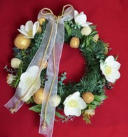 Adventskranz Weihnachtskranz TüRkranz KüNstlich D=35 Cm