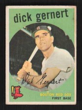 Dick Gernert 1959 Topps Boston Red Sox #13