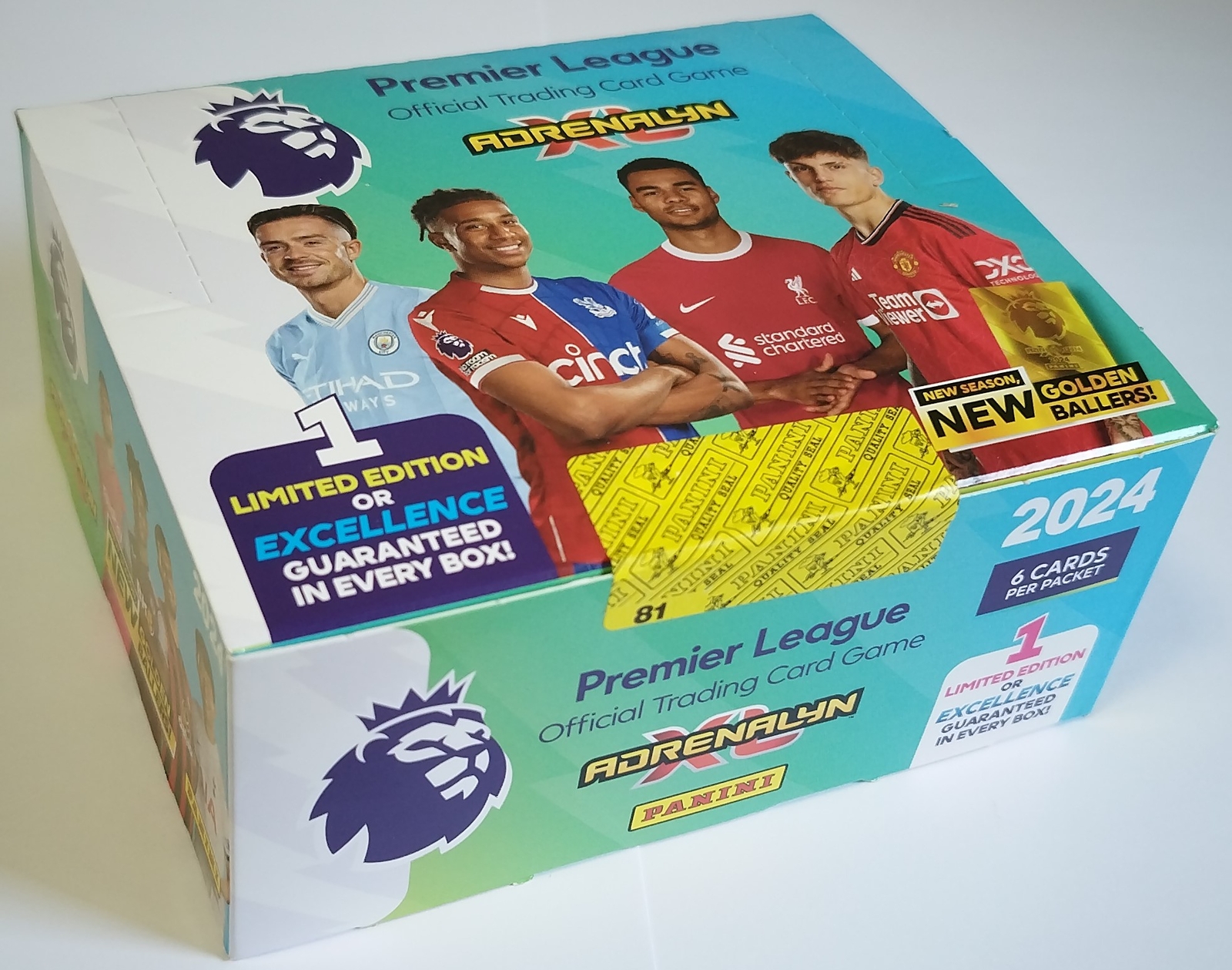 Premier League 2024 Adrenalyn Panini Box 36 Packets Cards