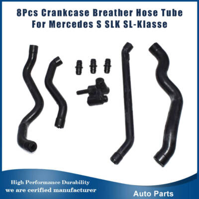For Benz S-Class SLK SL Crankcase Breather Filter Breather Hose Kit