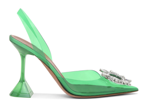begum glass transparent sandals