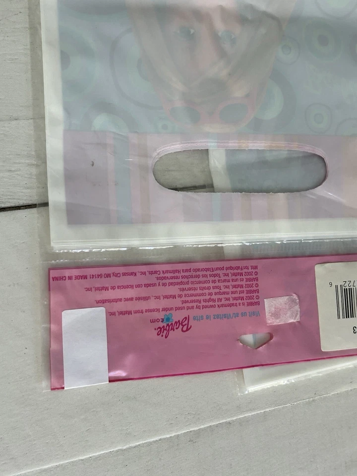 Barbie Treat Sacks Vintage 2002 Hallmark Party... Juego de 8... ¡Nuevo!! Foto 4 de 4