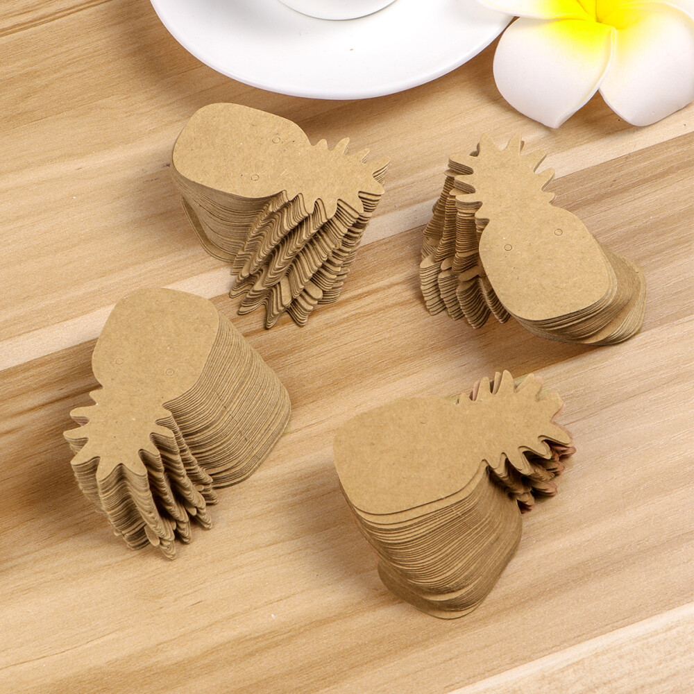 Kraft Paper Earring Display Cards Pineapple Pattern (200PCS) eBay