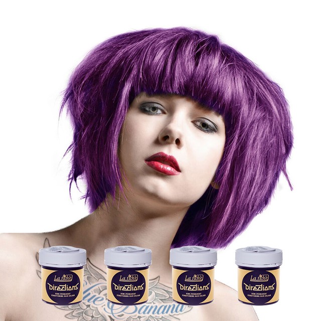 La Riche Directions Bright Purple Violet Color Hair Dye 4 Pack