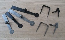 VINTAGE STYLE HAND FORGED BLACKSMITH CUPBOARD GATE DOOR LATCH SET WROUGHT IRON