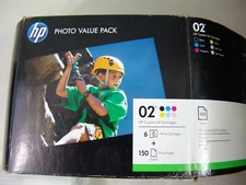 HP Photo Value Pack Unopened Unused Cartridges Photo Paper Expire 2014