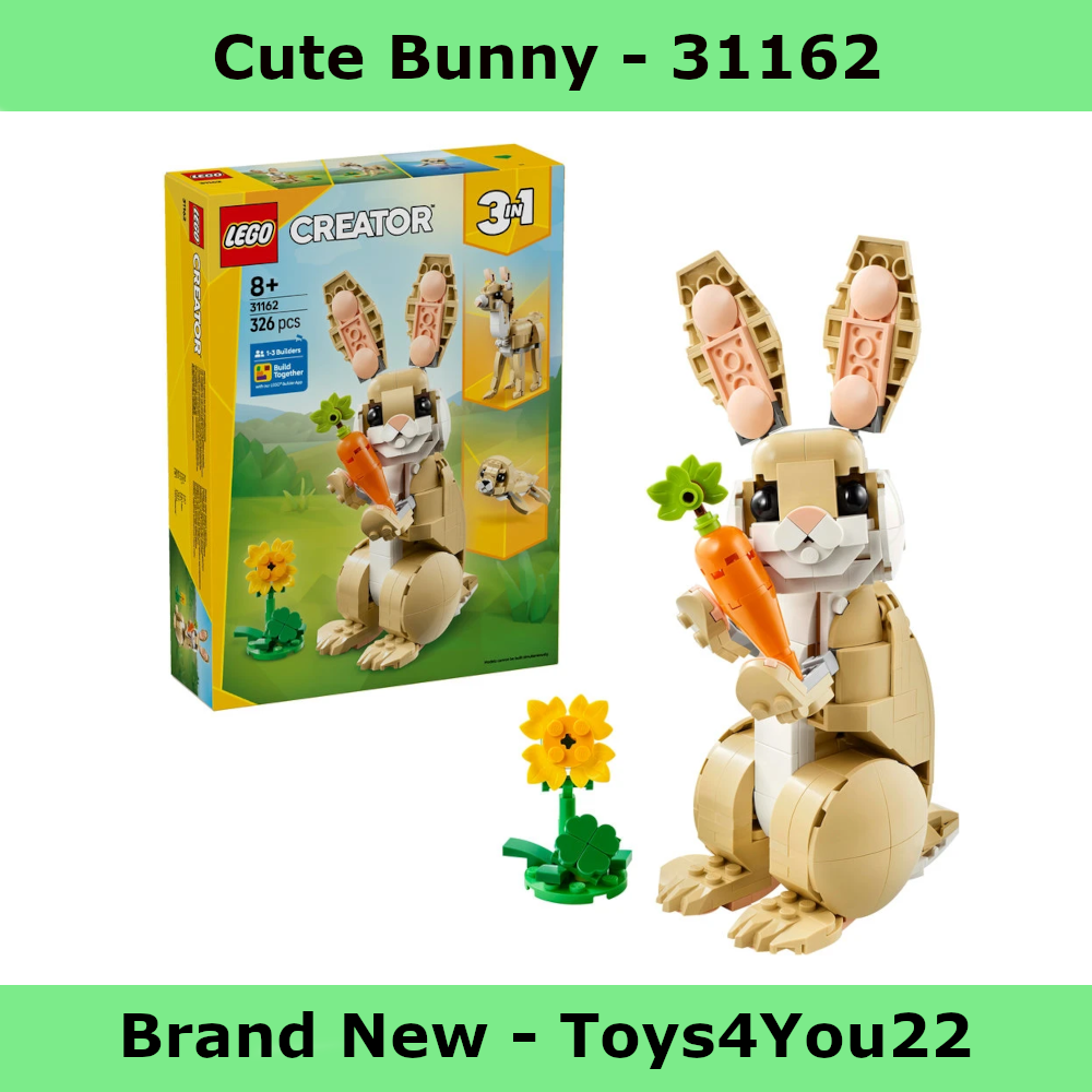 Lego Green Creator 3In1 Cute Bunny, Toy Animal Set 31162 - Image 10