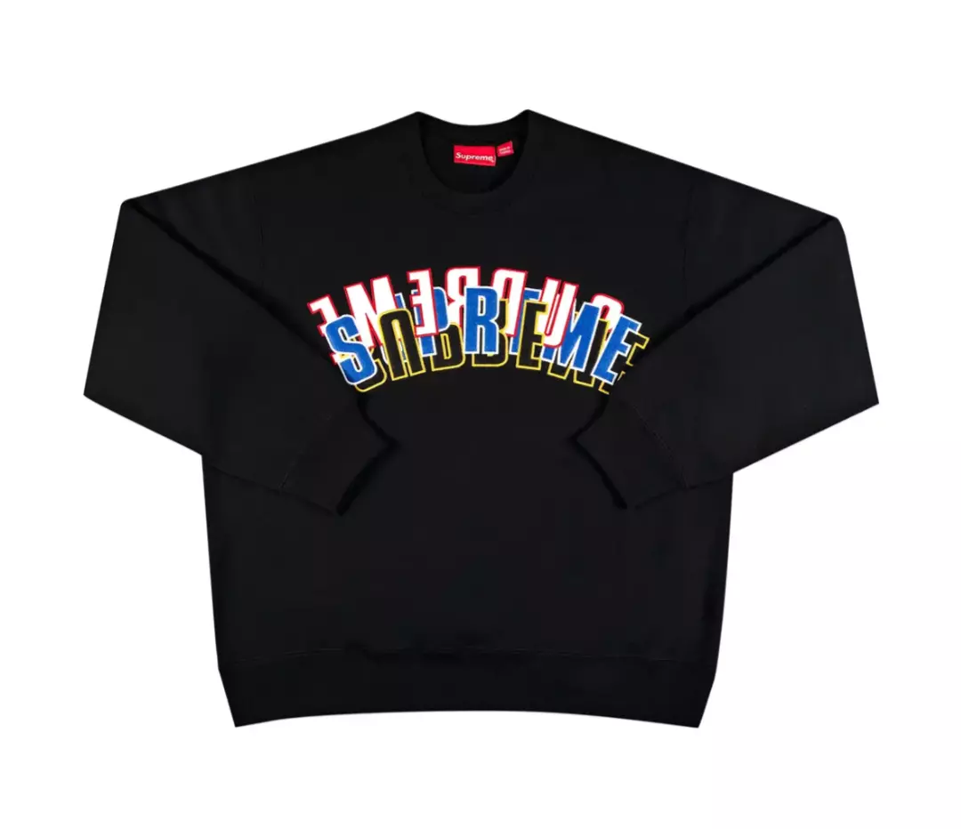 Neuf ! Grand col rond empilé Supreme S/S 21 (marine)