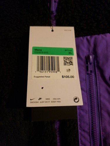 Nike Club Reversible Winterized Vest DQ4878-010 GRP (Size X-LARGE) NWT MSRP $105 - Picture 7 of 7