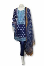 A20 Pakistani Indian Fine Design 3 Pcs Embroidered Lawn Suit