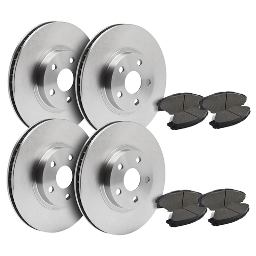 Brake Kit AutoShack Complete - Front & Rear Rotors With Ceramic Pads For VW Tiguan & Audi Q3 Kit De Frein Avant Et Arrière - Foto 5