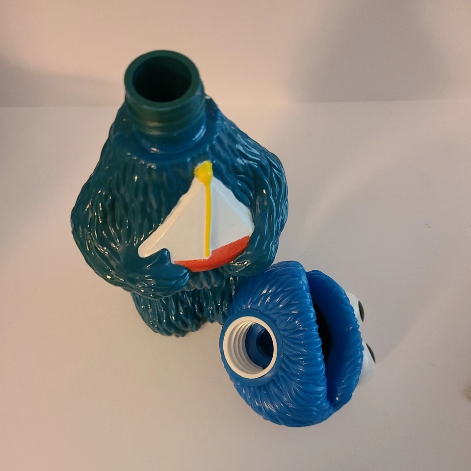 Botella de baño burbuja vintage SESAME STREET 9" galleta monstruo vacía coleccionable Foto 4 de 4