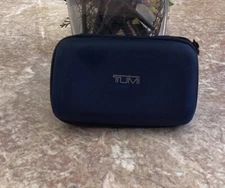 New TUMI DELTA Small Travel Multi-pose Navy Amenity Kit Cosmetic Toiletry Case 