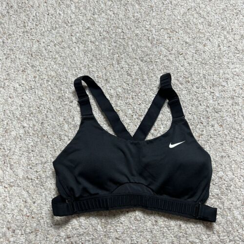 Nike Dri Fit Molded Cup Racerback Sports Bra Small Adjustable Band A-C Cup Mesh