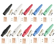 Marinco CLS40 Set of 5 Male and Female Camlok Connectors (10 pcs) 2/0-4/0 AWG 