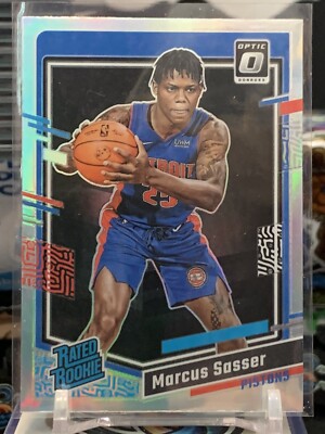 2023-24 Optic Marcus Sasser SILVER HOLO RATED ROOKIE SP 242 Panini PISTONS RC 6L