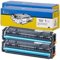 Icolor 2Er-Set Toner FüR Hp-Laserdrucker (Ersetzt Hp 216A, W2410A), Black
