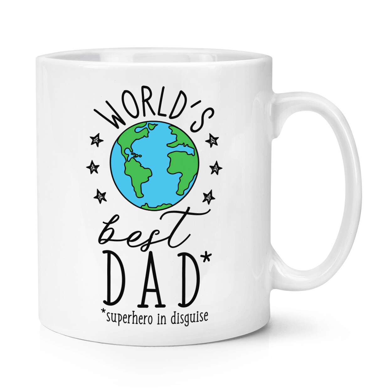World's Best Dad 10oz Mug Cup - Fathers Day Funny Gift Present