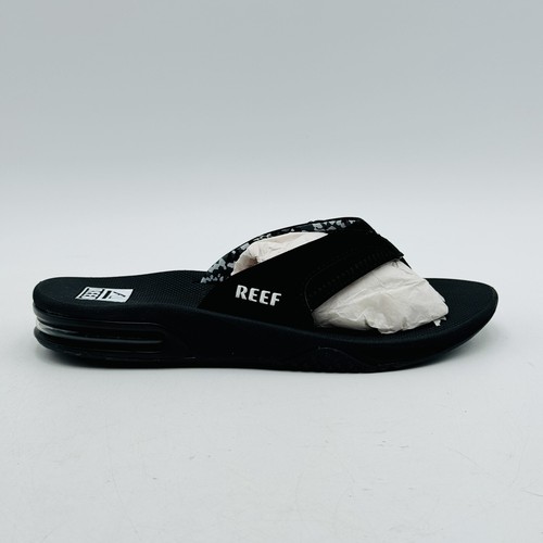 Reef Women's Fanning Flip Flop Sandals Black Pink Bottle Opener Size 6 NEW - Picture 5 of 13