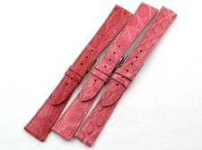 Novità Cinturini Vero Coccodrillo Rosa Realizzati con Ottime Pelli Varie Misure