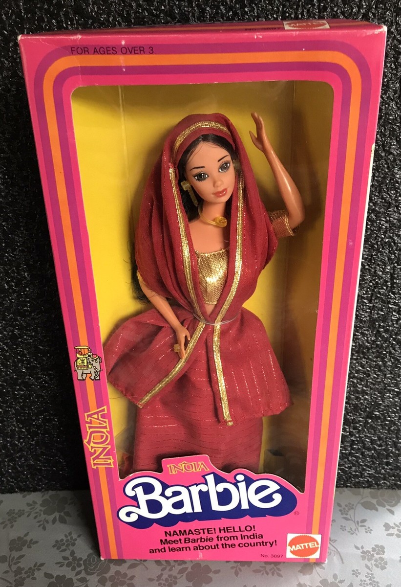 INDIA BARBIE, BARBIE DOLL, DOTW, 1st ED., 3897, 1981, NRFB INDIA BARBIE, BARBIE DOLL, DOTW, 1st ED., 3897, 1981, NRFB