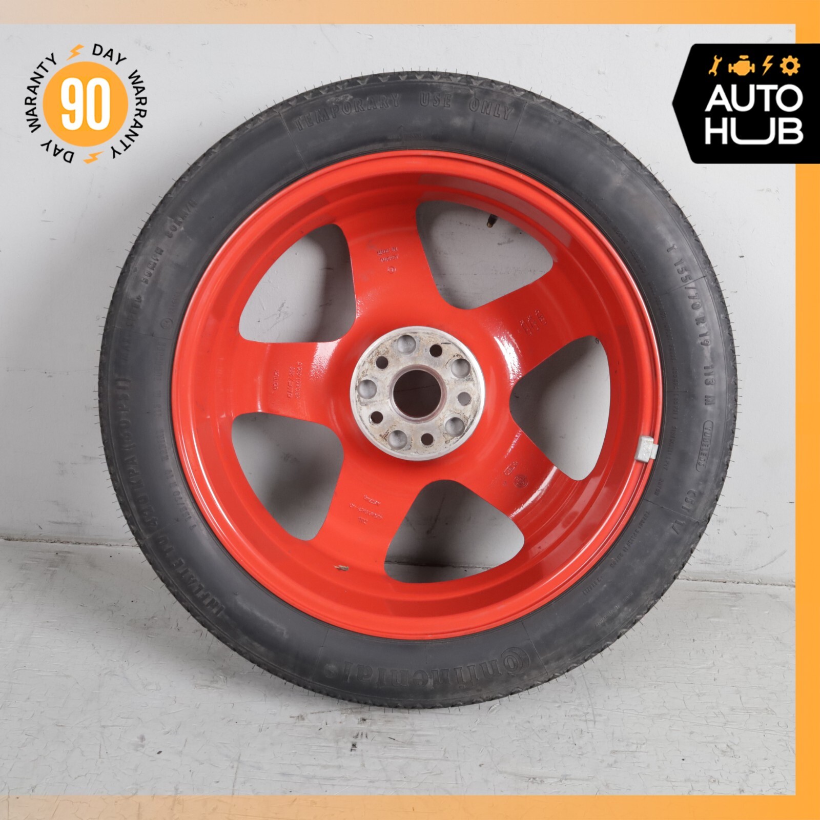 03-13 Bentley Continental GT Emergency Spare Tire Wheel Donut Rim 19 19" OEM 73k