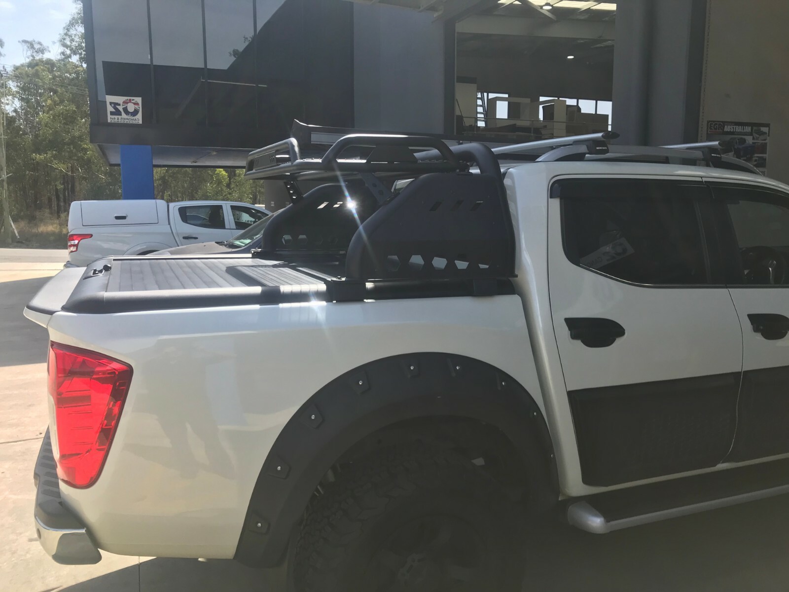 FITS NISSAN NAVARA D22 D23 D40 NP300 Sports Bar Roof Top Basket Hunting