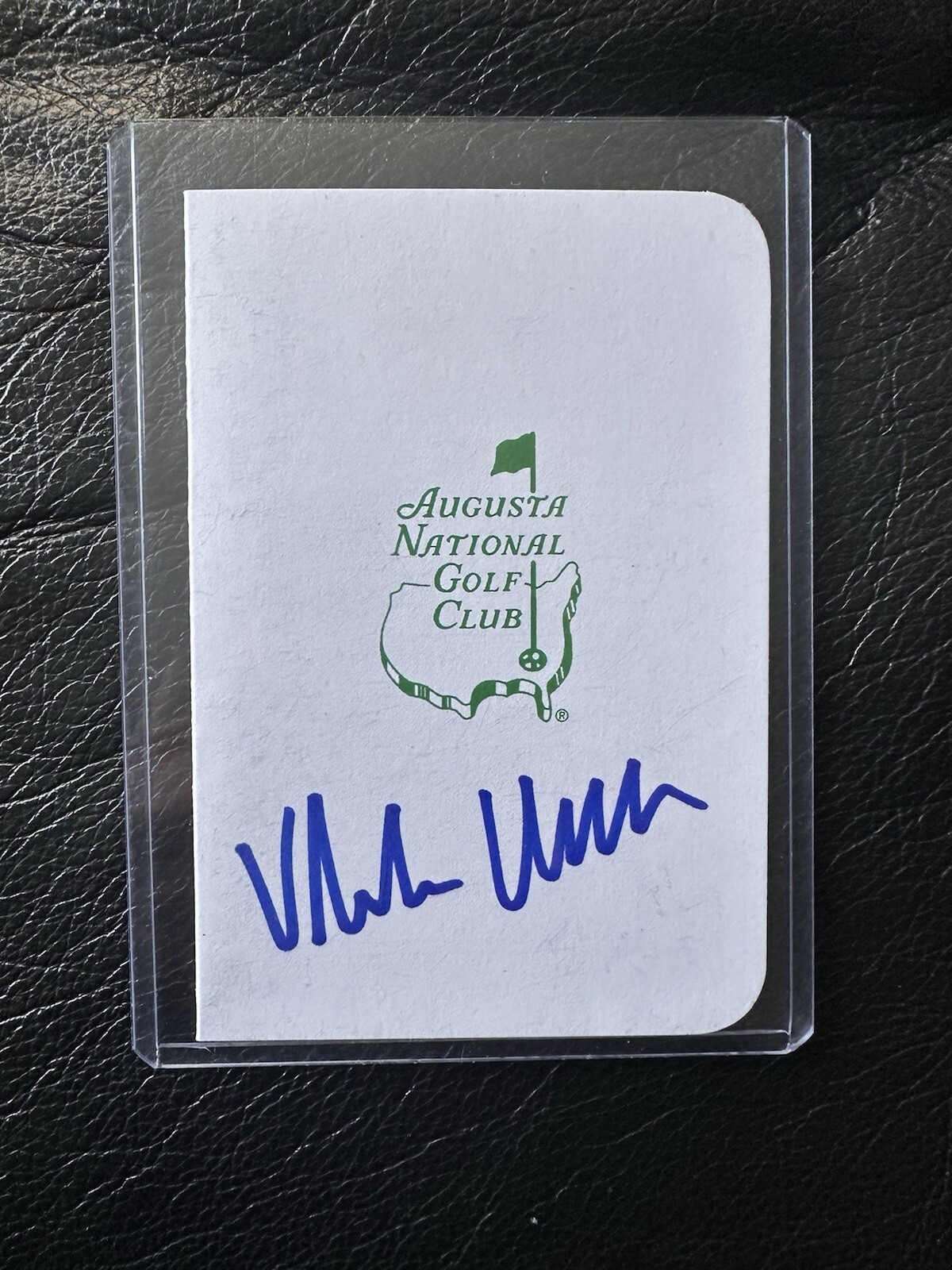 Viktor Hovland Autographed Signed Masters Augusta National Scorecard #2 BECKETT COA BL20632 