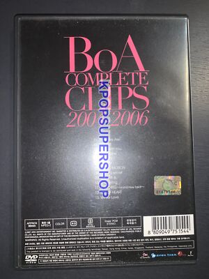 BoA COMPLETE CLIPS 2004-2006 (Korea Version) DVD Great Condition