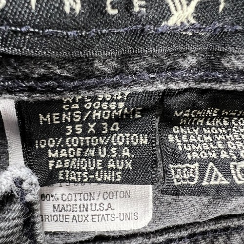 Eddie Bauer Jeans Mens 35X34 Black 34X31 Relaxed Straight Fit Gray Denim - Picture 7 of 12