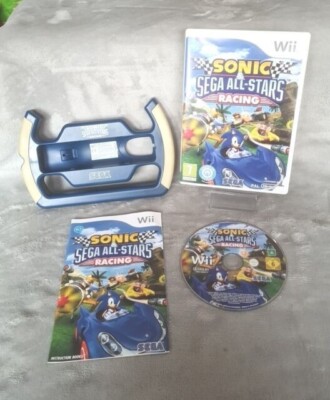 Sonic & Sega All-Stars Racing (Nintendo Wii, 2010) mit Lenkrad