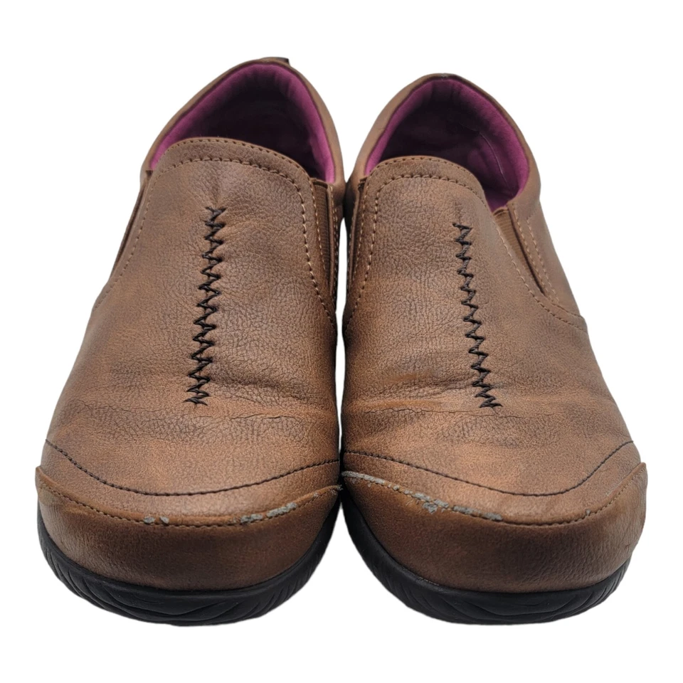 Zapatos ORTHAHEEL para mujer talla 9M ZOE SLIP ON CAMINAR SIN DOLOR ALIVIO NATURAL BRONCEADO  Foto 3 de 4