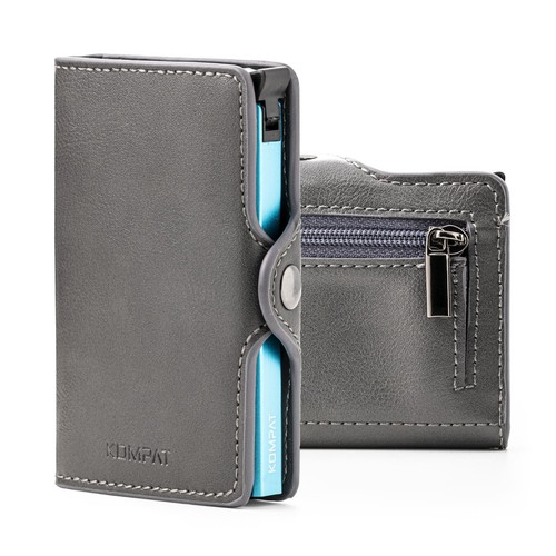 Porta Carte di Credito RFID Portafoglio Uomo Slim Portafoglio Piccolo Sottile - Foto 25 di 83