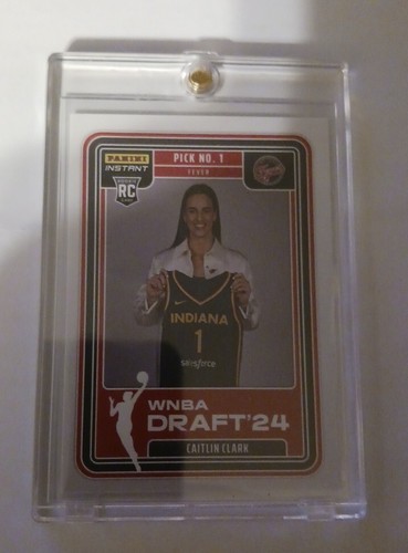 Caitlin Clark 2024 Panini Instant WNBA Draft Night RC DN-1 RC Ind Fever - Picture 3 of 5
