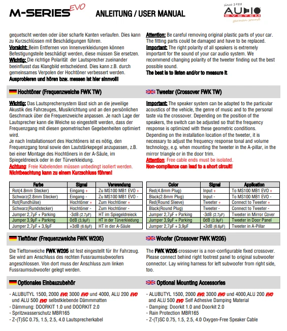 Auto Lautsprecher MERCEDES Audio System MFIT  GLC SUV X253 EVO SET--- - Bild 4 von 4