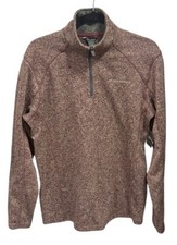 Eddie Bauer Radiator Fleece 1/4 Zip Dusty Red Men  s Size Medium Outdoor Hiking