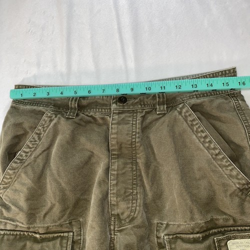 American Eagle Outfitters Cargo Shorts AE Mens 31 Green Military Gorpcore Y2K - Picture 8 of 11